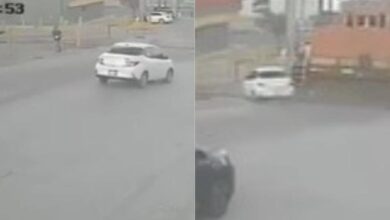 VIDEO: Así momento en que tren arrastró auto en el eje vial 101