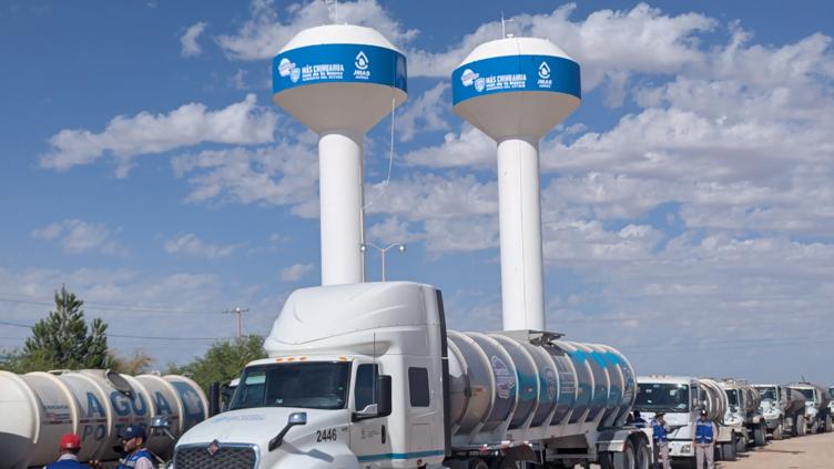 JMAS despliega 45 pipas para repartir agua en el sector de Los Kilómetros