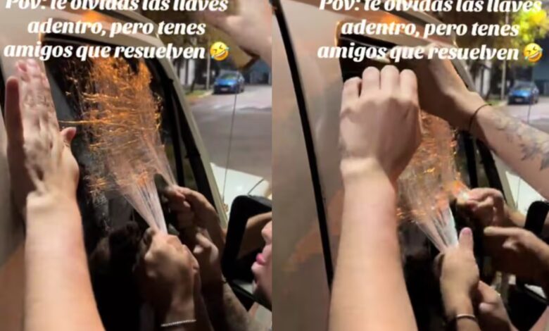 Usan cinta adhesiva para abr1r aut0 con las llaves adentro y se vuelven virales 1