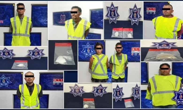 Arrestan a siete presuntos narc.0menudistas en Juárez 1