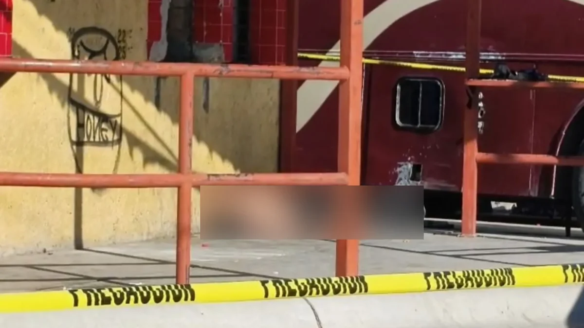 Lugar donde fue localizado un hombre sin vida en la Zona Centro de Ciudad Juárez