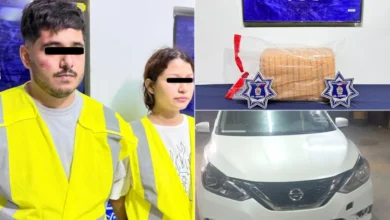 Detienen a dos jóvenes con cerca de 10 kilos de marihuana en Bosques de Salvárcar 4 Vehículo relacionado con el aseguramiento de presunta marihuana en Bosques de Salvárcar