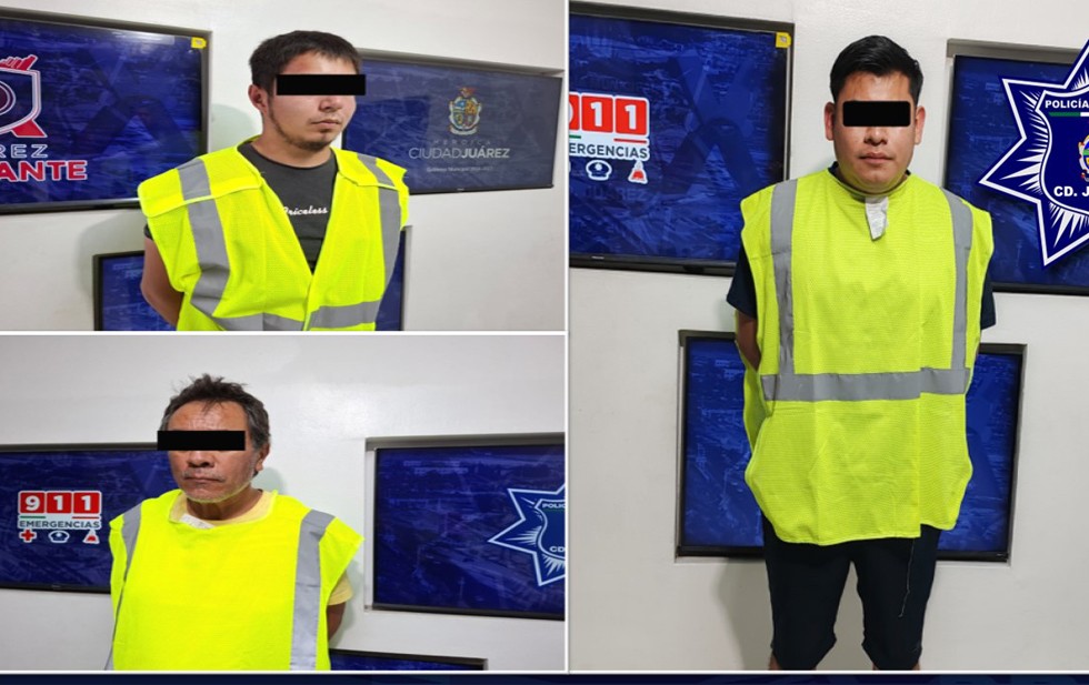Unidad de la Policía Municipal de Ciudad Juárez durante un operativo