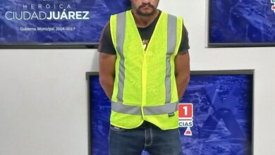 Patrulla de la Policía Municipal de Ciudad Juárez durante un operativo de seguridad