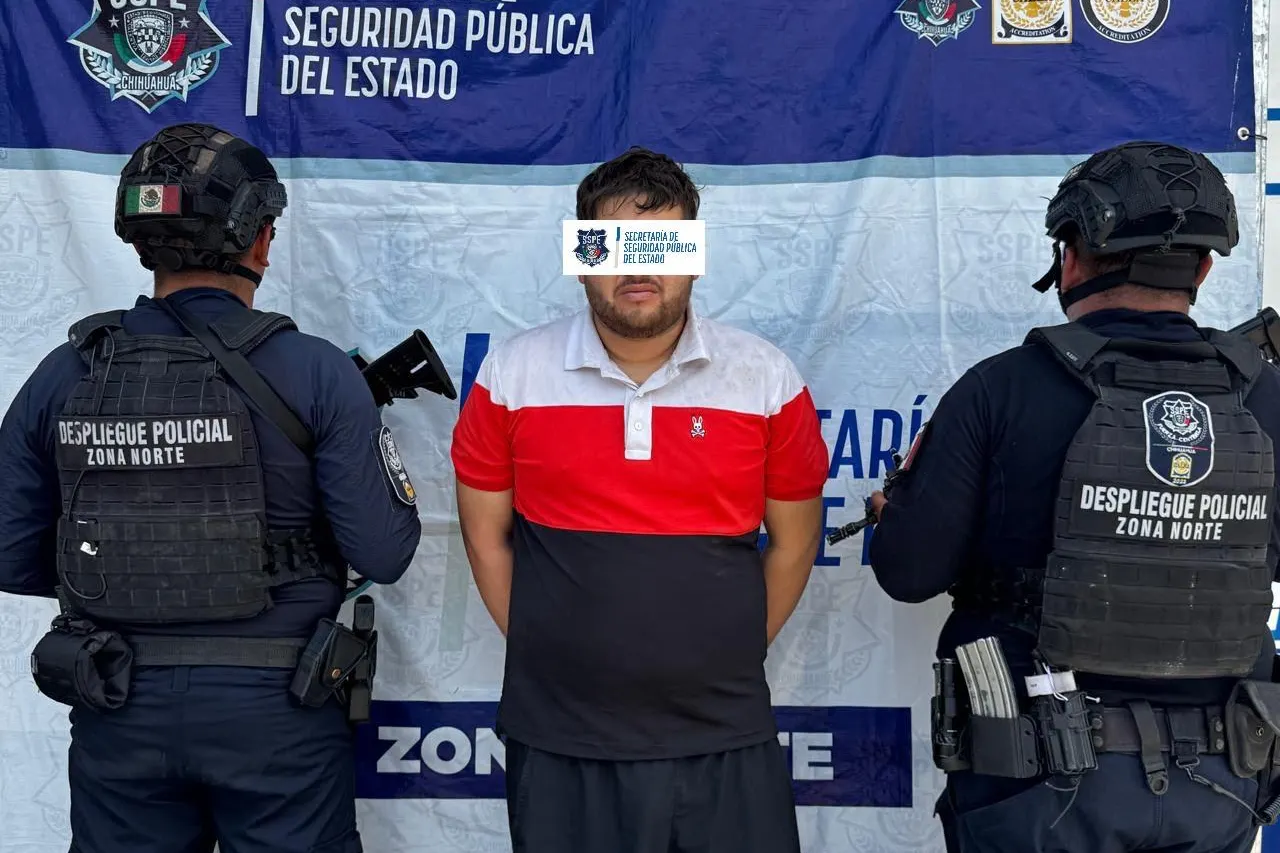 Detención de El Fantasma por agentes de la SSPE en Aldama, Chihuahua