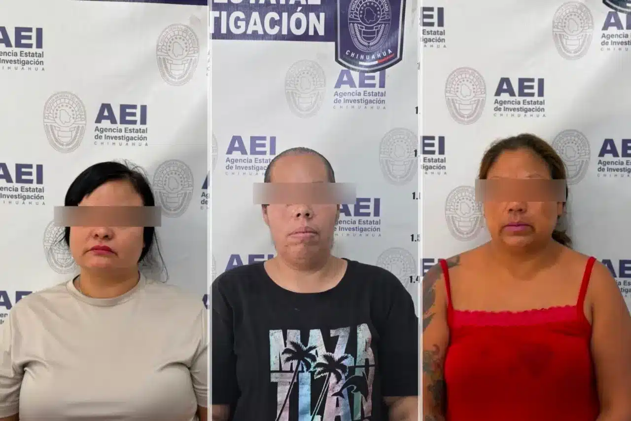 Operativo de la Fiscalía tras la detención de tres mujeres por presunta extorsión agravada en Ciudad Juárez