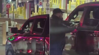 Hombre se queda dormido mientras hacía línea en el puente Libre 5