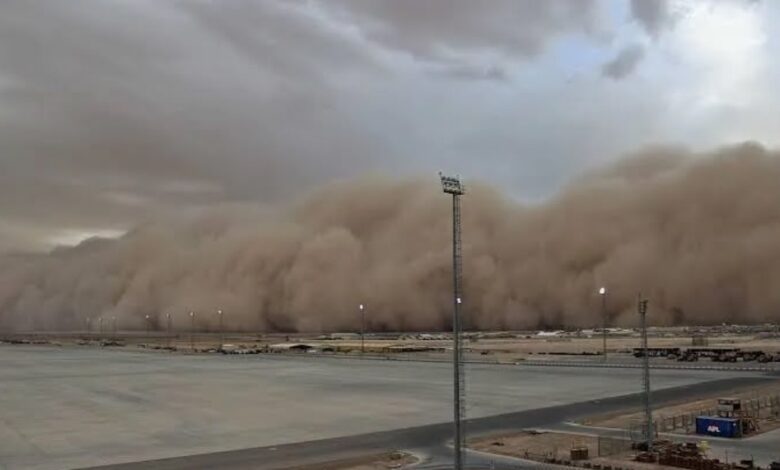 Tormenta de arena, fuertes vientos y lluvia cubren el sur de Chihuahua 1