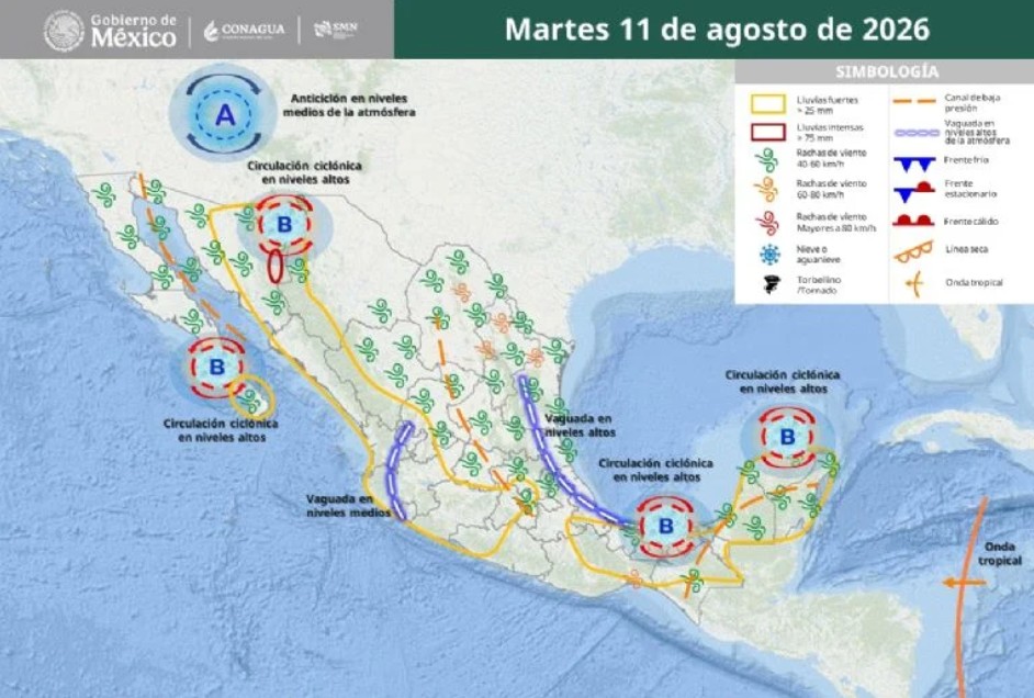 Alertan por diluvio: se esperan tormentas del martes 11 al viernes 14 de agosto en estos estados 2