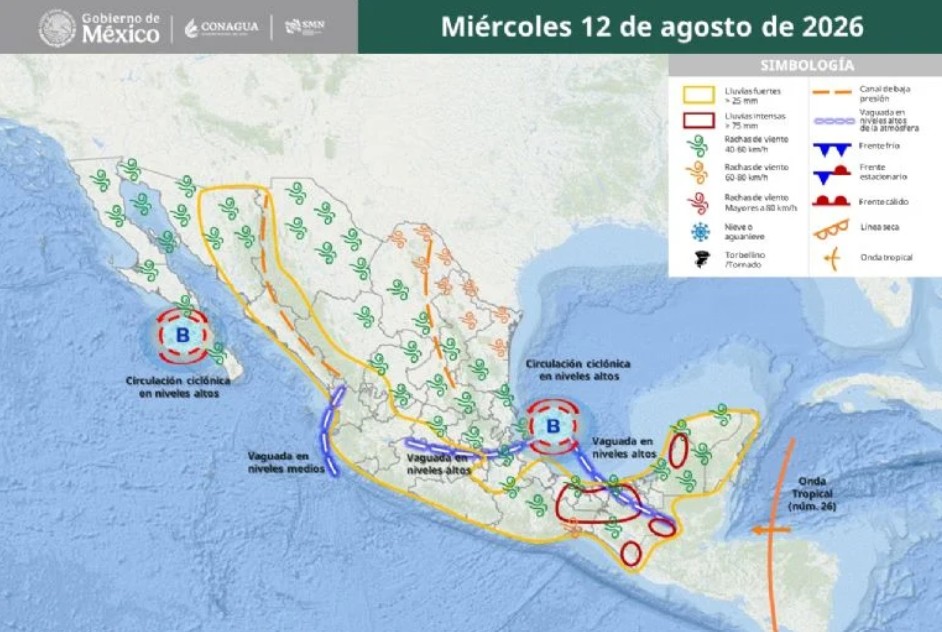 Alertan por diluvio: se esperan tormentas del martes 11 al viernes 14 de agosto en estos estados 3