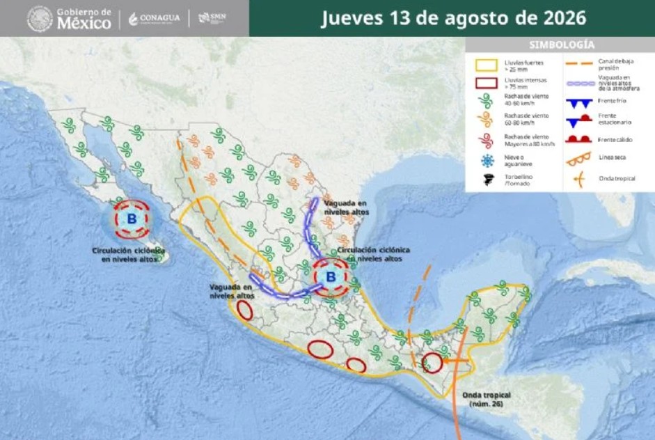 Alertan por diluvio: se esperan tormentas del martes 11 al viernes 14 de agosto en estos estados 4