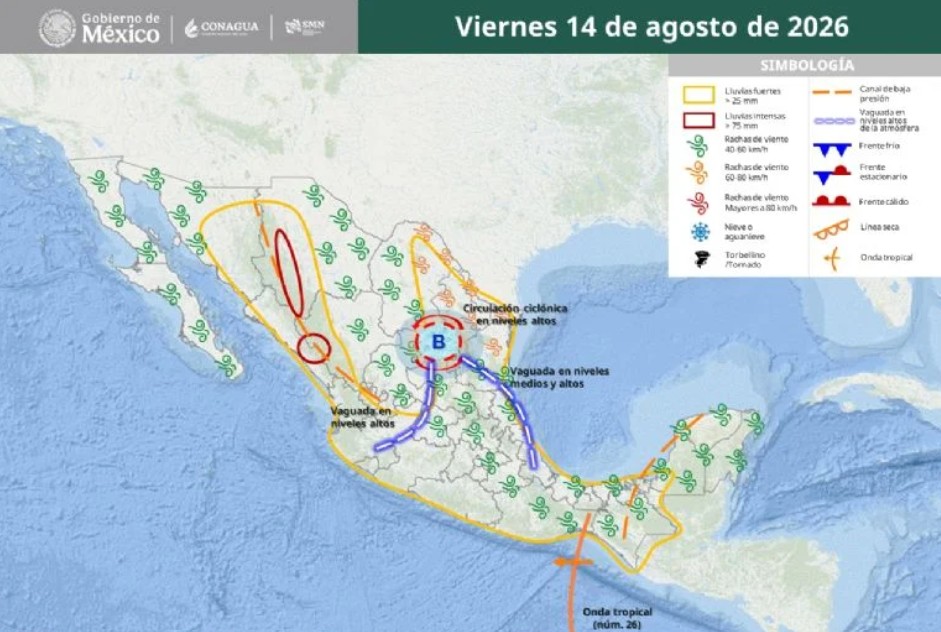 Alertan por diluvio: se esperan tormentas del martes 11 al viernes 14 de agosto en estos estados 5