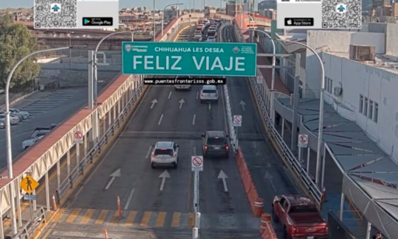 Temor al retiro de visas desploma filas en puentes de Juárez 1