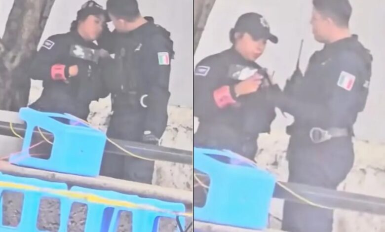 Captan a policía agr3di3nd0 a otra agente en plena vía pública 1