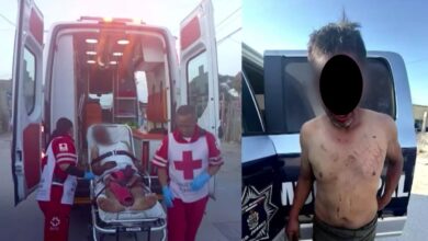 Policía auxilió a 1 de los 3 hombres que caminaban des.nudos en Riberas del Bravo 2