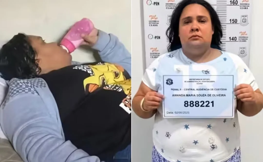 Mujer de 37 años identificada como Amanda Maria Souza de Oliveira en Brasil