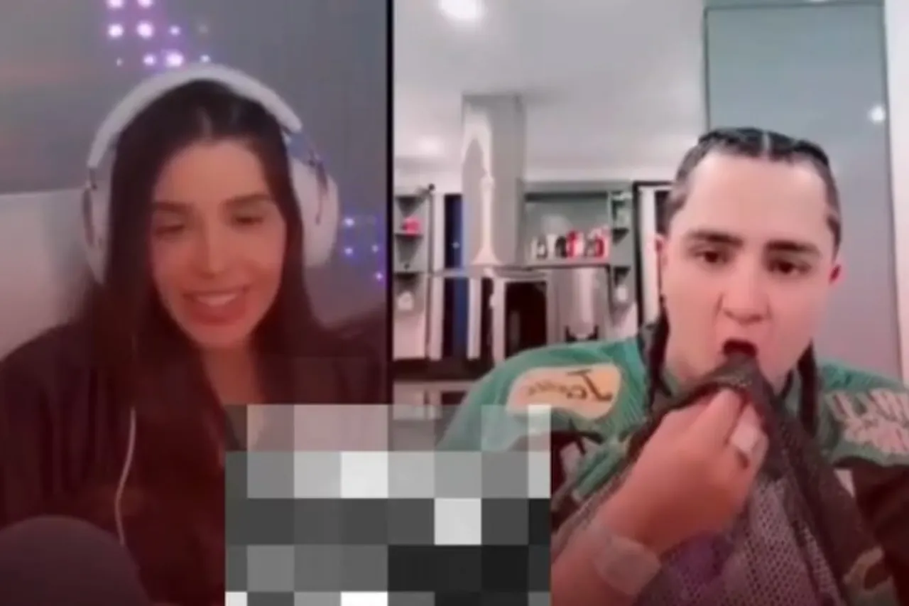 El creador hondureño Davis Flow cambió abruptamente el tono de una transmisión en TikTok después de que usuarios le advirtieran con quién conversaba.