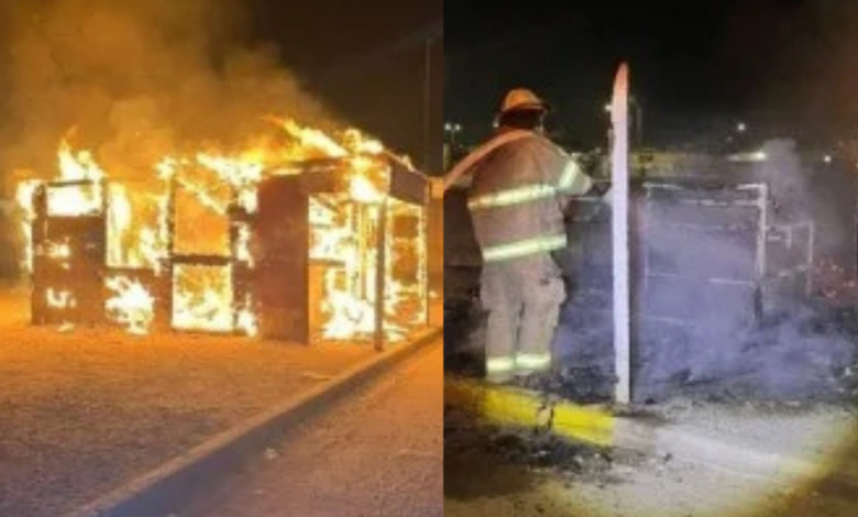 Queman dos puestos de comida; hallan residuos de gasolina 1