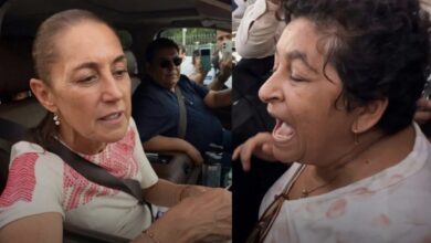 “Cállate y déjame hablar” Mujer encara a Sheinbaum y exige solución por supuesto robo de terreno 2