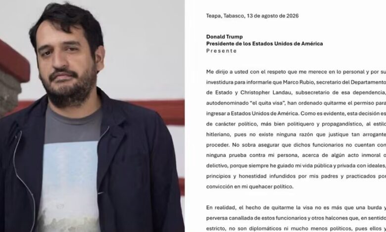 Andy López Beltrán, hijo de AMLO, anuncia que Estados Unidos le revocó su visa 1