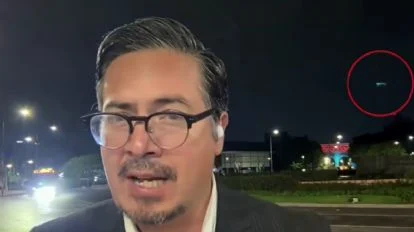 Captan supuesto OVNI en transmisión en vivo de noticiero mexicano