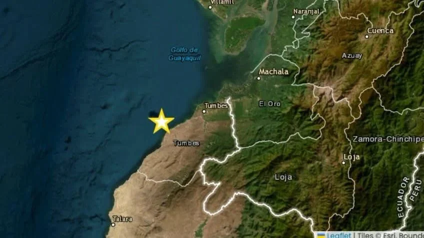 Sismo de magnitud 4.7 sacude región de Tumbes, Perú