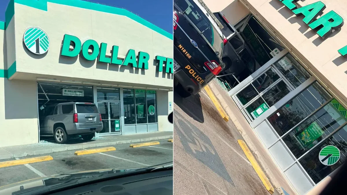 Troca se mete con todo a una tienda Dollar Tree en El Paso