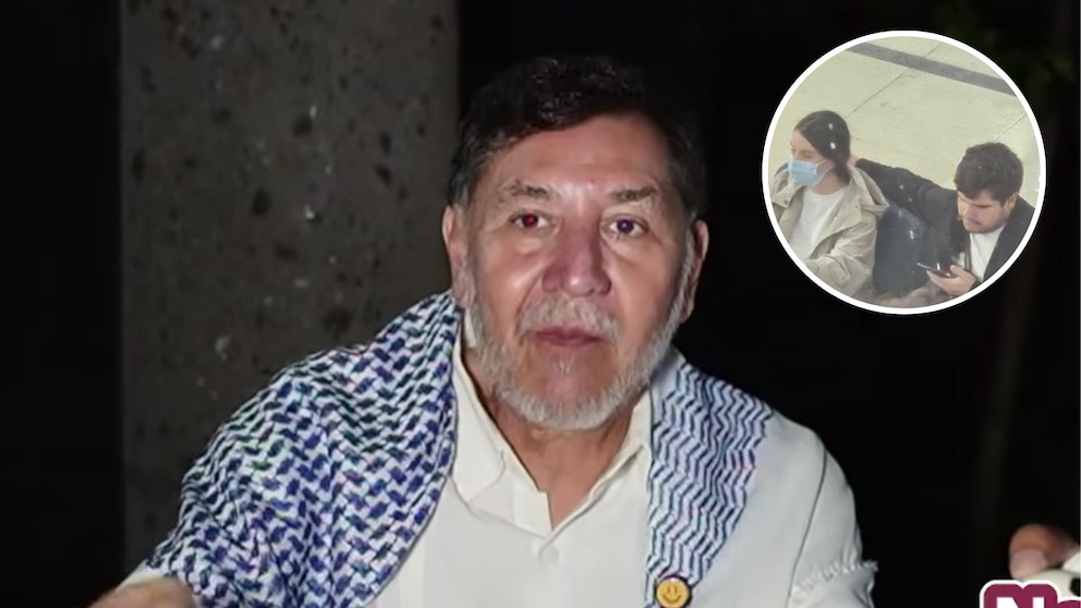 Gerardo Fernández Noroña durante una declaración pública sobre el hijo de AMLO