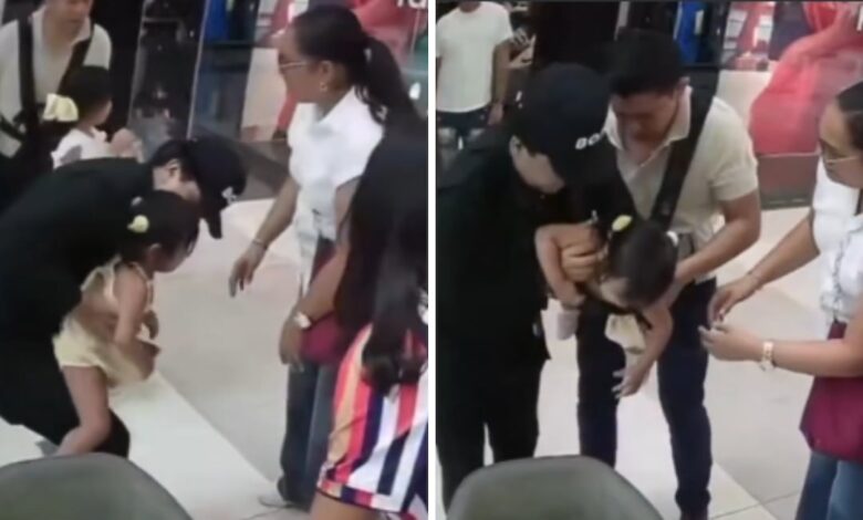 Padre pide ayuda mientras su hija se asfixia; ¿cómo actuar correctamente? 1 Padre pide ayuda para su hija durante un atragantamiento en Tampico