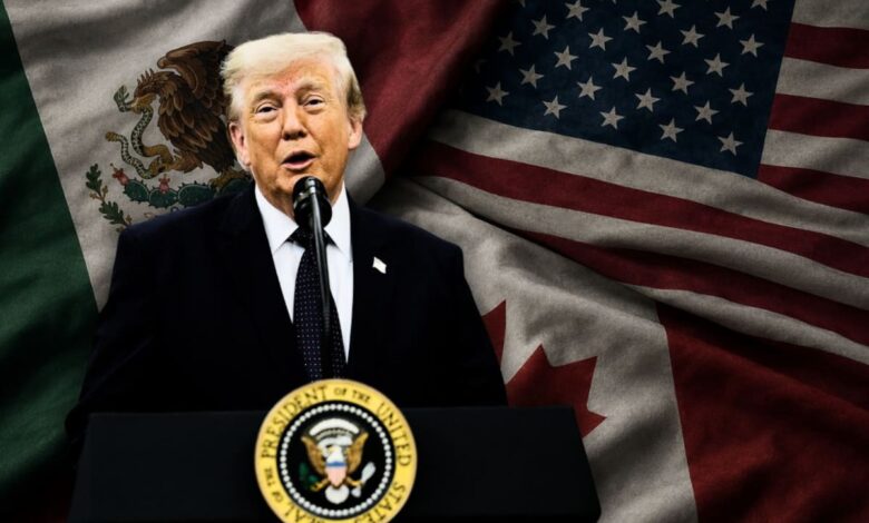 Trump acusa a México de perjudicar a Estados Unidos y defiende sus aranceles 1 Donald Trump durante un encuentro público sobre aranceles y comercio en Estados Unidos