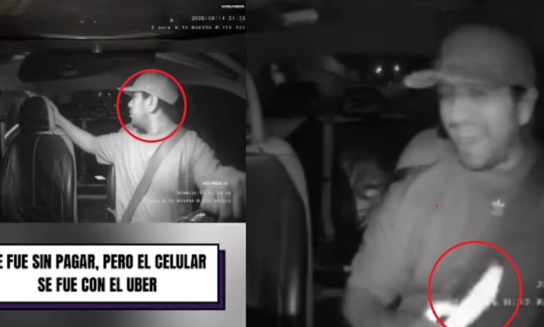 Es su “propina” por querer r0b4r: pasajero de Uber se baja sin pagar y olvida su celular 1 Pasajero de Uber baja del vehículo antes de olvidar su celular