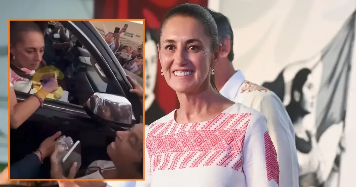 La ciudadana se acercó a la presidenta durante su salida en Tampico para pedir atención por un presunto daño relacionado con su propiedad y terreno.