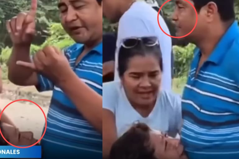 Hombre rechaza a su pareja mientras ella permanece de rodillas