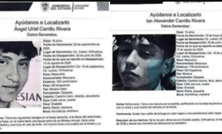 Busca FGE a hermanos desaparecidos en Ciudad Juárez 1