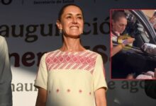 Mujer encara a Claudia Sheinbaum junto a su camioneta en Tampico, Tamaulipas