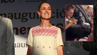 “¡Detenga a los n4rc0s!”: mujer encara a Sheinbaum y g0lp3a su camioneta en Tamaulipas 2 Mujer encara a Claudia Sheinbaum junto a su camioneta en Tampico, Tamaulipas