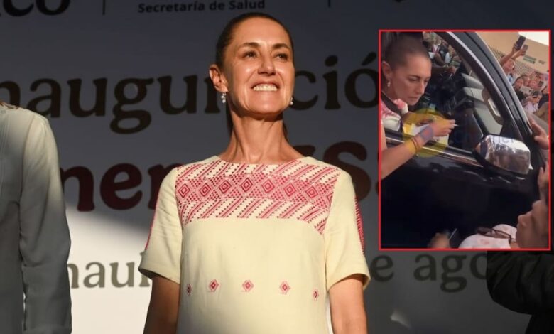 “¡Detenga a los n4rc0s!”: mujer encara a Sheinbaum y g0lp3a su camioneta en Tamaulipas 1 Mujer encara a Claudia Sheinbaum junto a su camioneta en Tampico, Tamaulipas