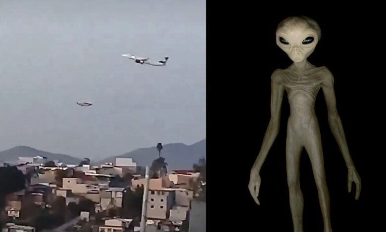 Captan supuesto OVNI en Tijuana cerca de un avión 1