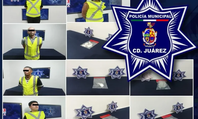 Aseguran drogas a cinco hombres en colonias de Ciudad Juárez 1 Sustancias aseguradas durante detenciones en colonias de Ciudad Juárez