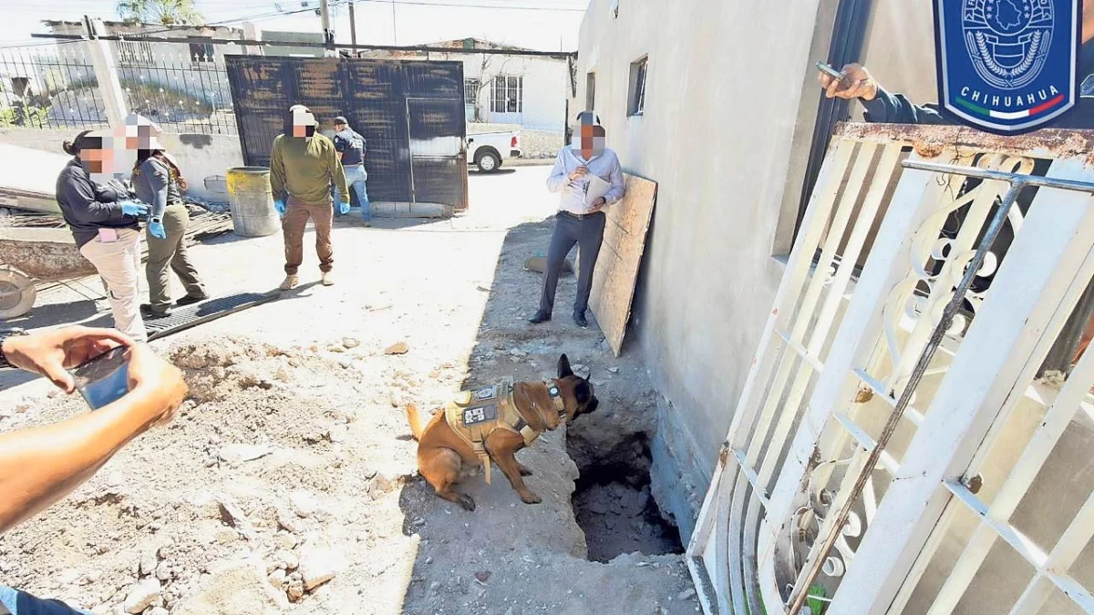 Vivienda de la colonia Adolfo López Mateos donde fue localizada una fosa múltiple