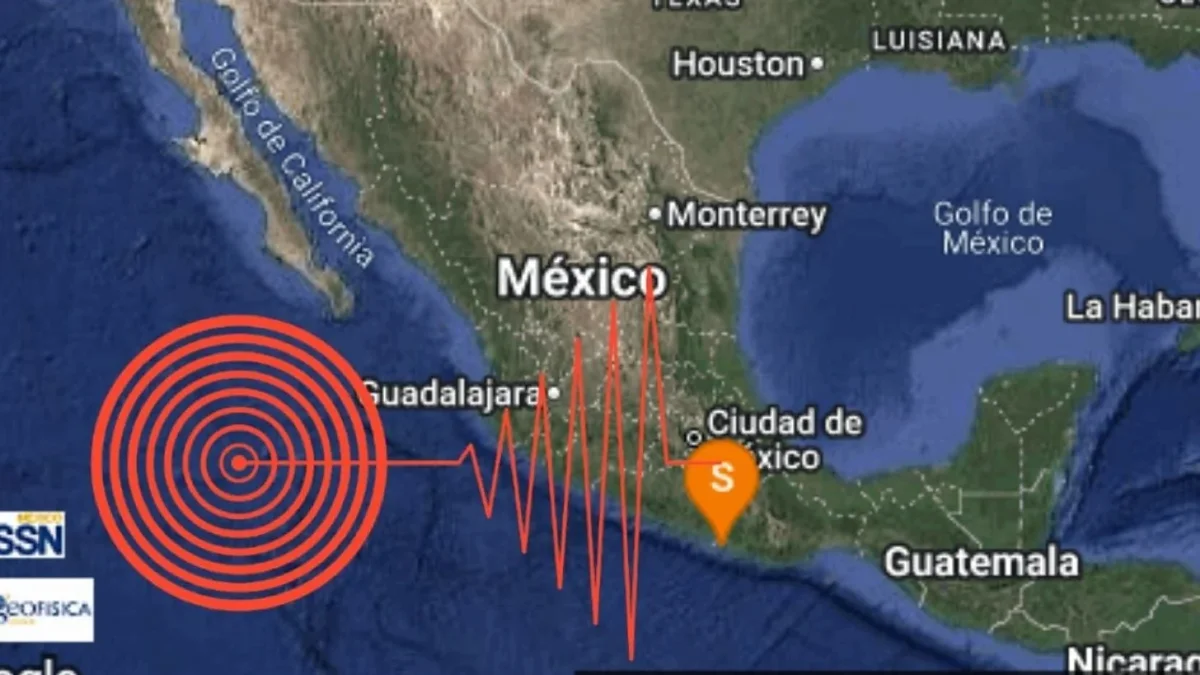 Mapa de los sismos registrados en Chiapas y Guerrero el 23 de agosto