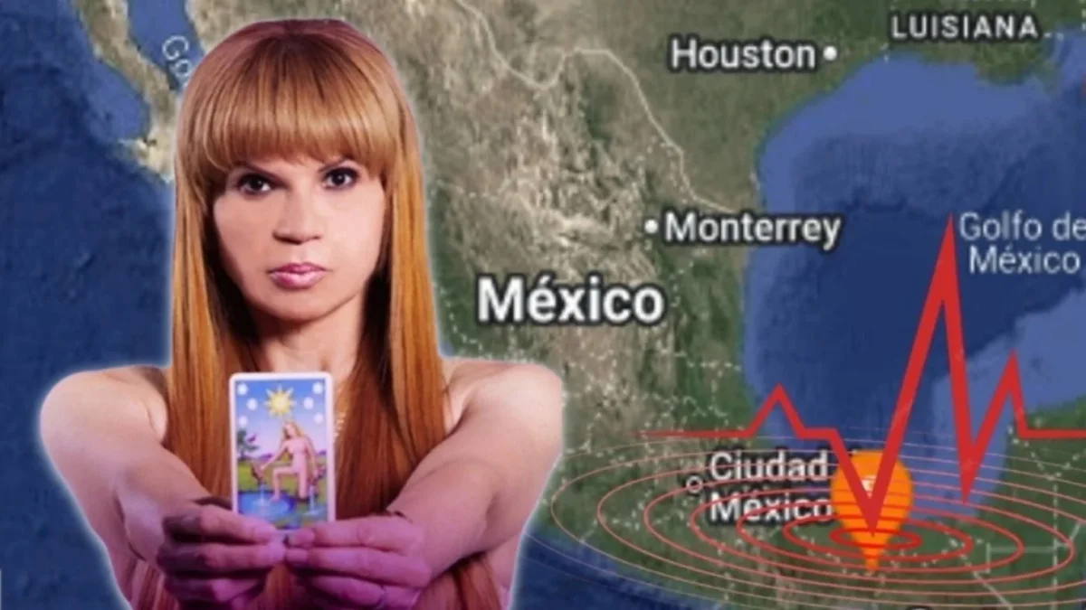 Mhoni Vidente durante una transmisión de sus predicciones