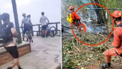 Zona del accidente de helicóptero ocurrido en Alto da Boa Vista, Río de Janeiro