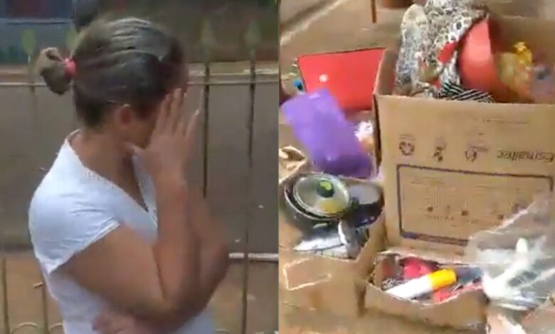 Veng4nza termina en tragedia: hombre exhibe la supuesta infidelidad de su esposa en un video 1 Mujer cubre su rostro durante una grabación difundida en redes sociales en Brasil