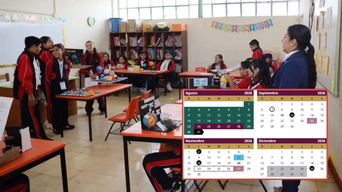 Salón de clases vacío durante el megapuente escolar de la SEP