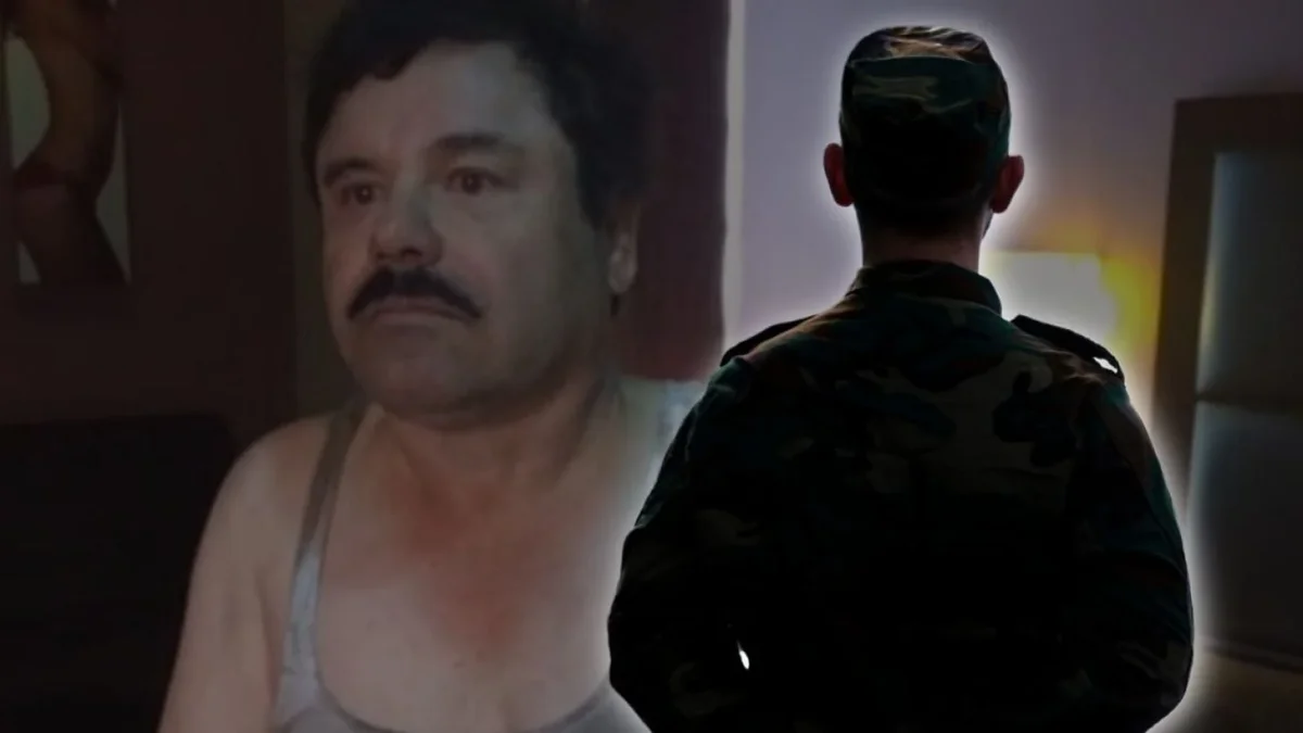 Agentes federales durante el traslado de Joaquín El Chapo Guzmán después de su recaptura