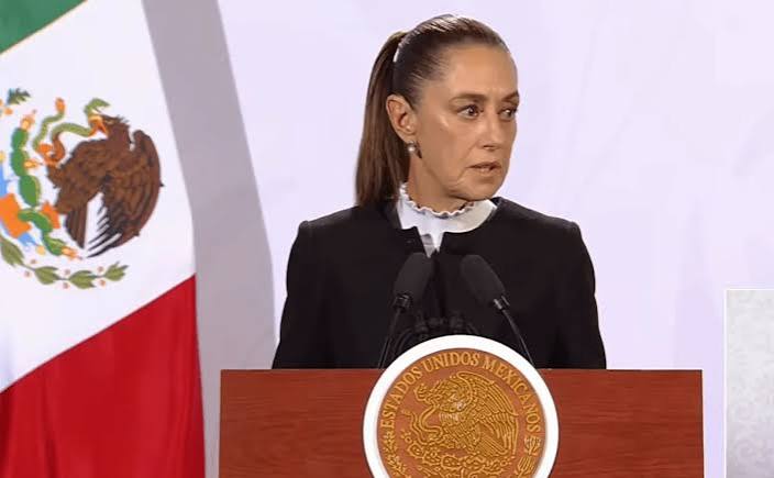 Nunca vamos a hacer acuerdos con la delincuencia organizada: Sheinbaum 1 Claudia Sheinbaum durante la conferencia Mañanera del Pueblo del 7 de julio de 2026