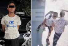 Detención de hombre señalado por empujar a adulto mayor ante un tráiler en Monterrey