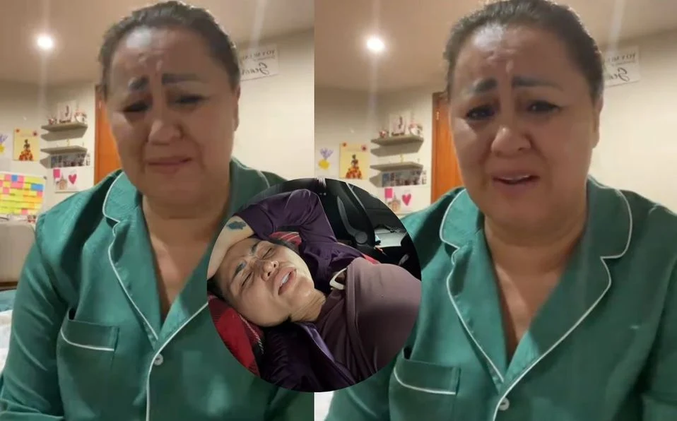 Gomita durante una presentación de circo antes de sufrir un fuerte dolor
