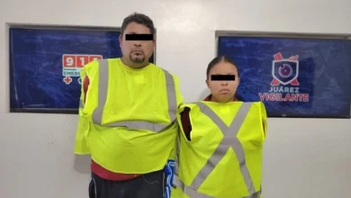 Detienen a pareja investigada por robo a estética en Juárez 2